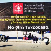 Tras bloqueos en CDMX, transportistas negocian con Durazo por obras en Santa Lucía