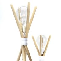 Con 3 palos de escoba y un balde de pintura vacío, hacé este fantástica lámpara para decorar tu living