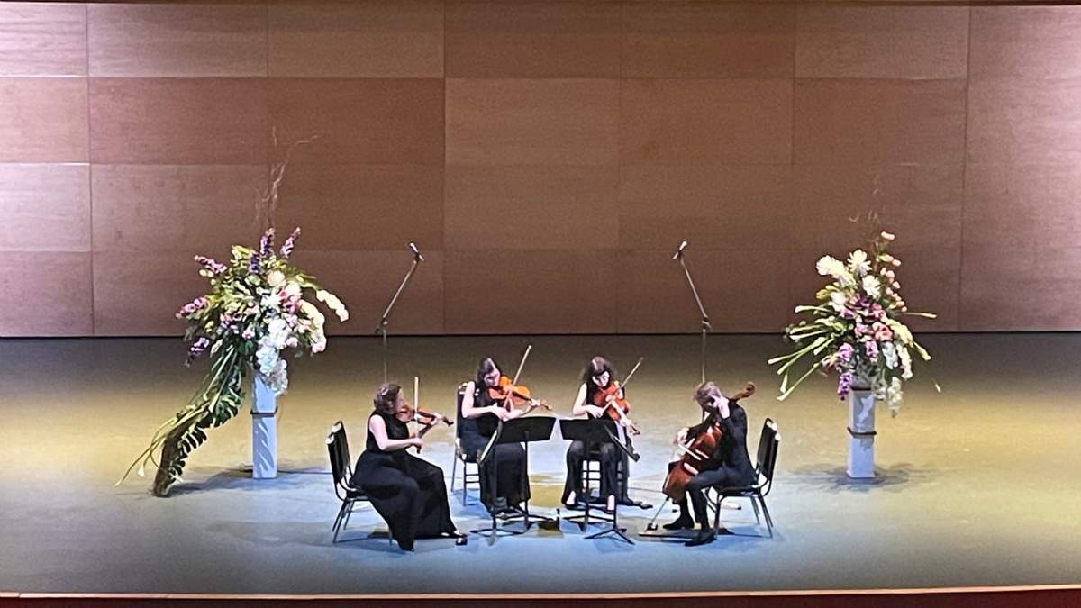 Los polacos Iwo y Karolina y el Chaos String Quartet en el Festival de Música de Morelia
