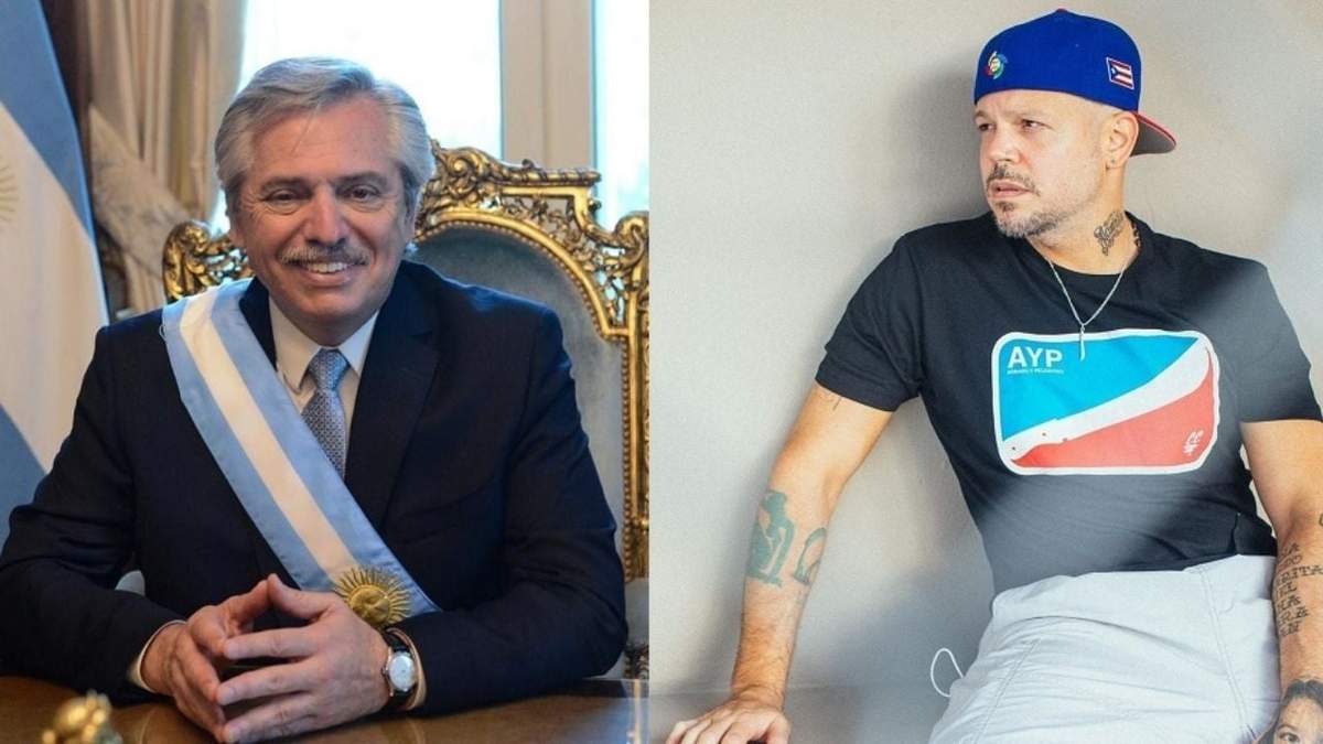 Alberto Fernández y René Pérez. Fuente: (Instagram)