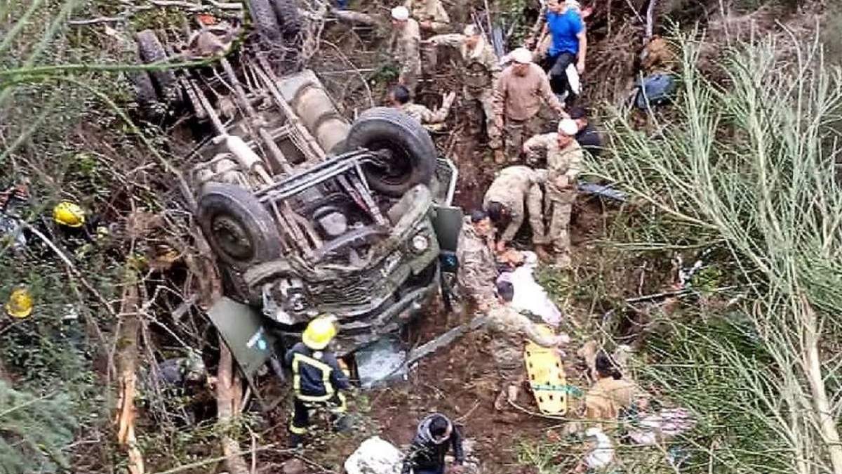 En el accidente murieron 4 soldados y 18 resultaron heridos. Fuente: (Perfil)