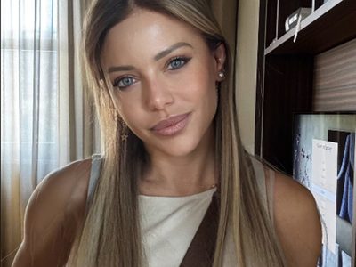 Evangelina Anderson presentó a su novio