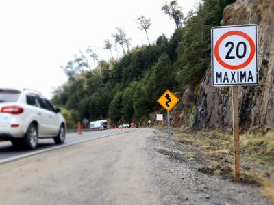 Ruta 40, instalan nuevos elementos de seguridad vial