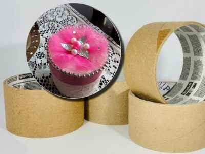 No tires los rollos gastados de cinta adhesiva: mirá esto tan coquette que podés crear