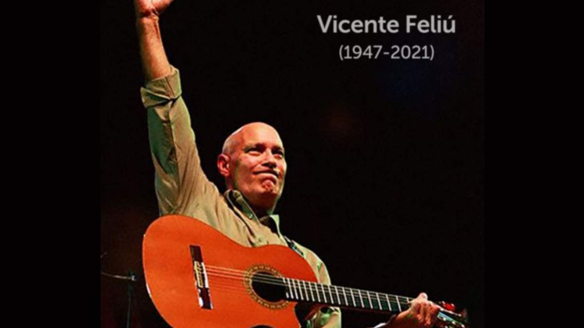 El trovador cubano Vicente Feliú