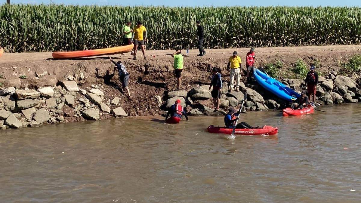 Operativo de búsqueda del niño por parte de personal de Protección Civil