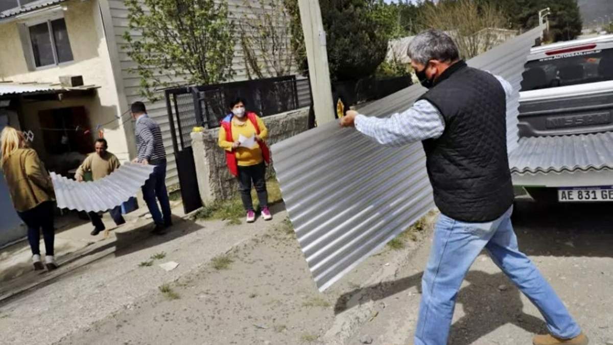Temporal de viento en Bariloche. Fuente: (Twitter)