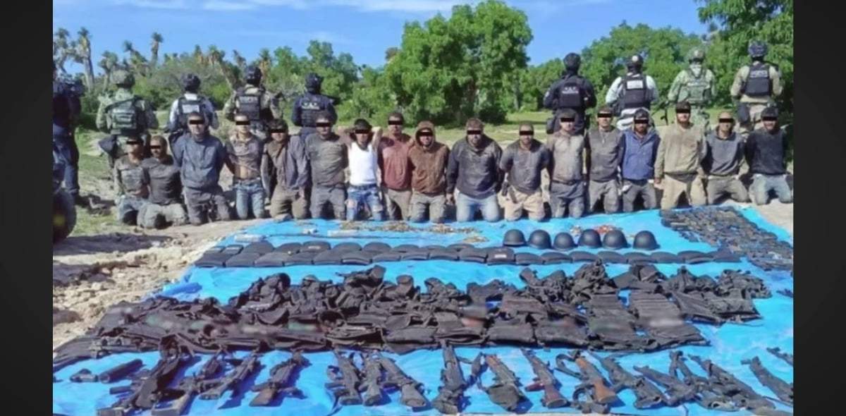 Los detenidos en el operativo del 26 de julio último en el municipio Rincón de Romos.