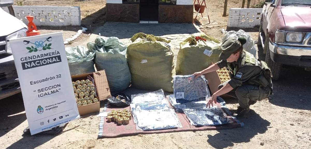 Efectivos de Gendarmería desbarataron contrabando de mercadería. Fuente: (Argentina.gob.ar)