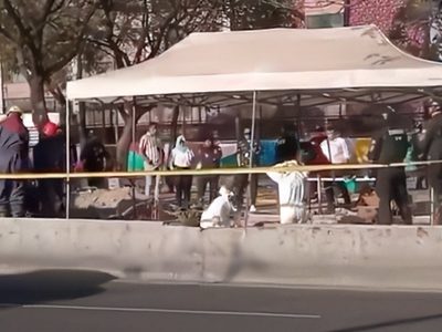 Hallan restos humanos en Eje Central, donde se instaló un campamento migrante en la CDMX