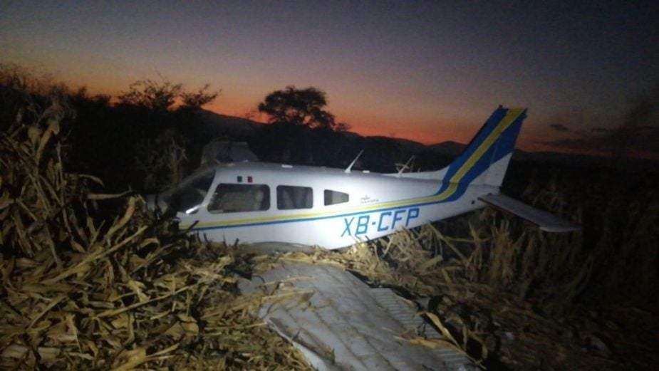 La avioneta sufrió el percance la tarde de este miércoles