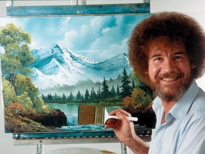 Un accidente feliz: Pinturas de Bob Ross se subastan en más de 600 mil dólares