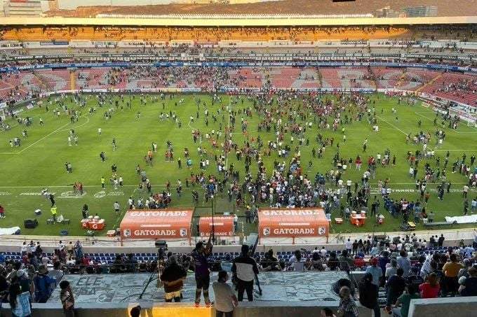 Violencia en estadio Corregidora