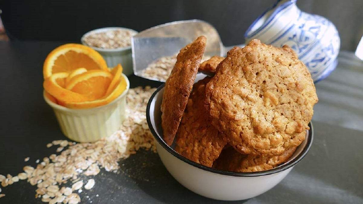 Galletitas de avena, naranja y miel. Fuente: (X)