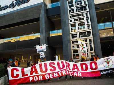 Habitantes de San Sebastián Xoco protestan en Mitikah por falta de agua y gentrificación