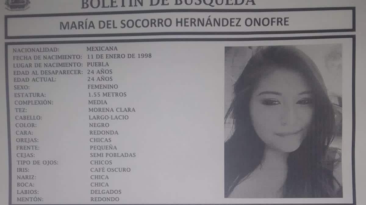 María del Socorro Hernández Onofre, de 24 años de edad