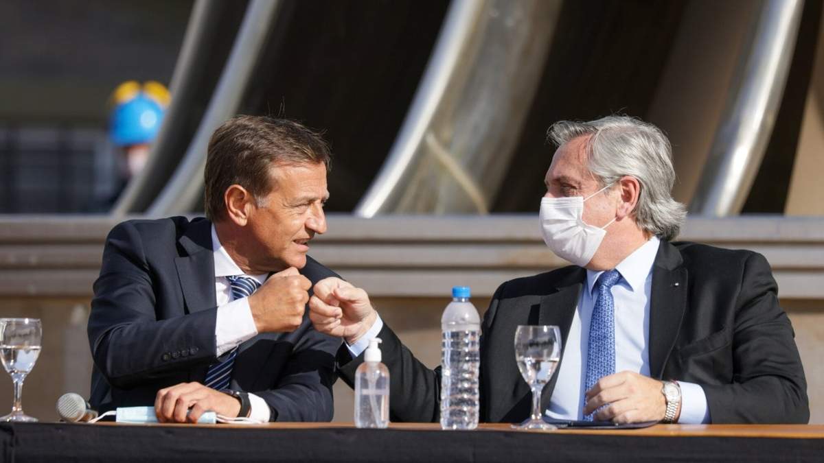 Alberto Fernández y Rodolfo Suárez. Fuente: (Twitter)