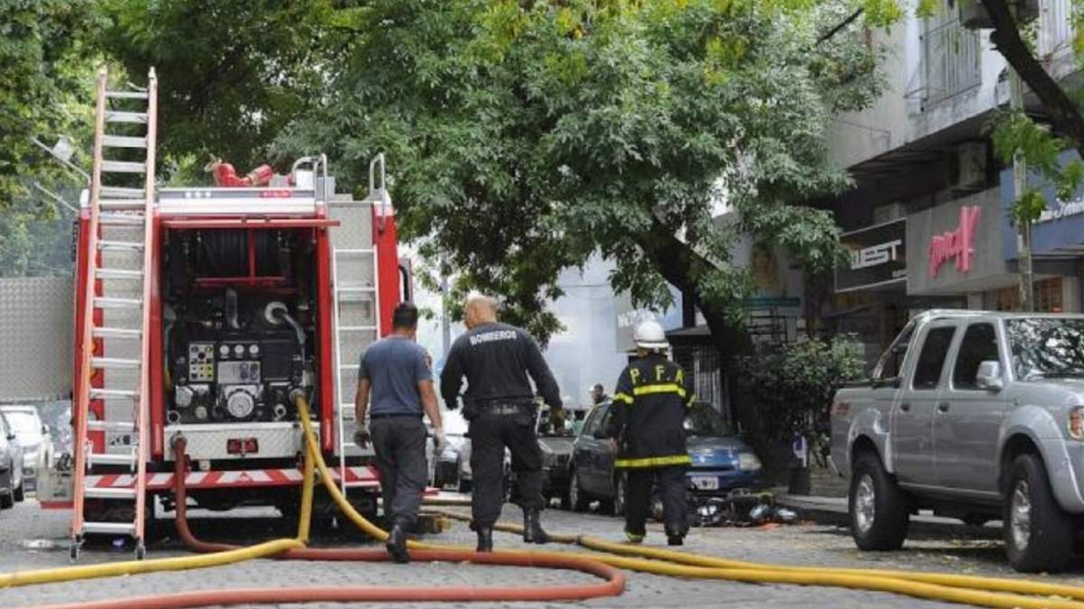 Incendio en Villa Crespo. Fuente: (Instagram).