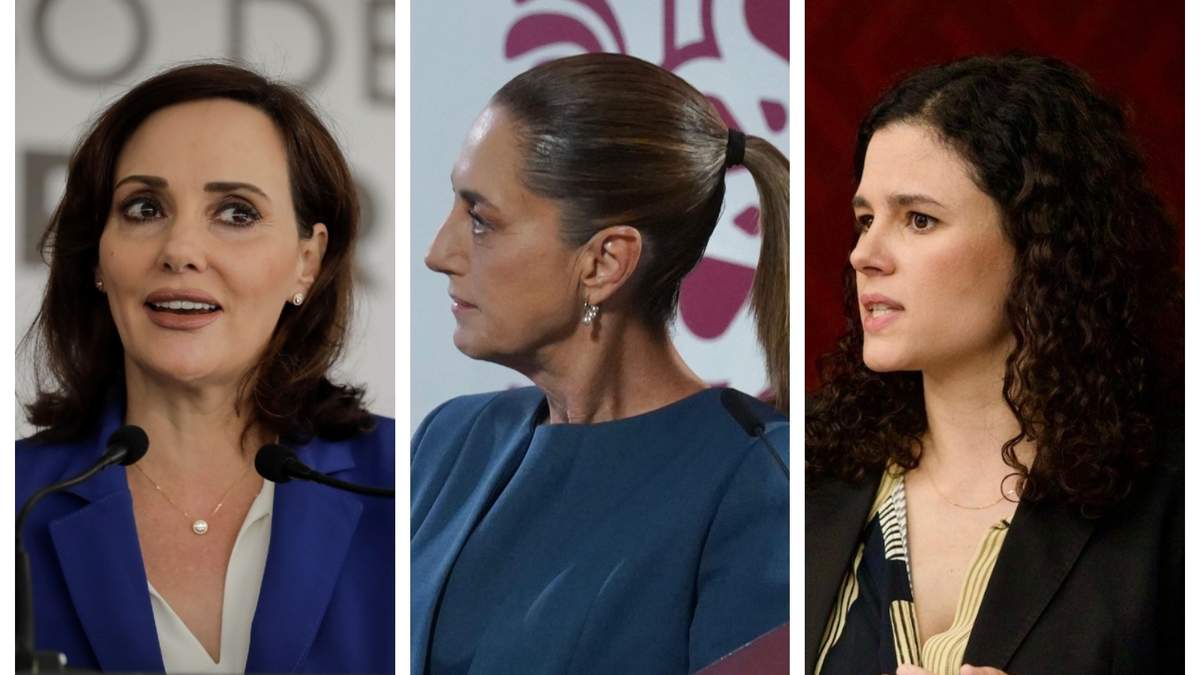 Lilly Téllez, Claudia Sheinbaum y Luisa María Alcalde