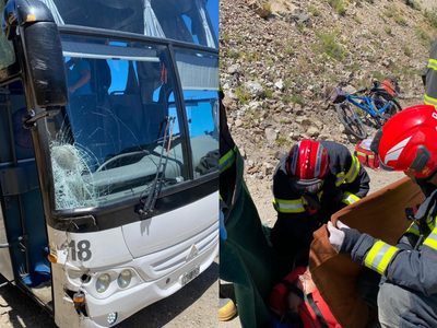 Falleció la ciclista inglesa que fue impactada por un colectivo sobre la Ruta Nacional 40