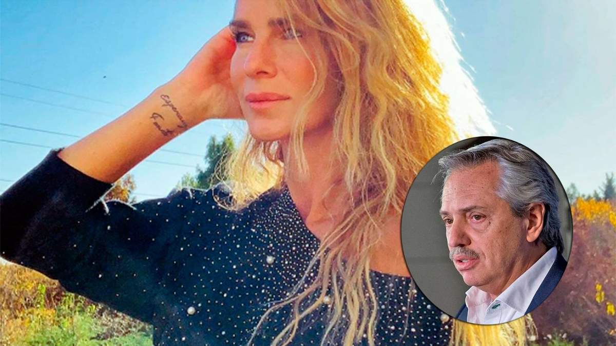 Sabrina Rojas y Alberto Fernández. Fuente: (Instagram)