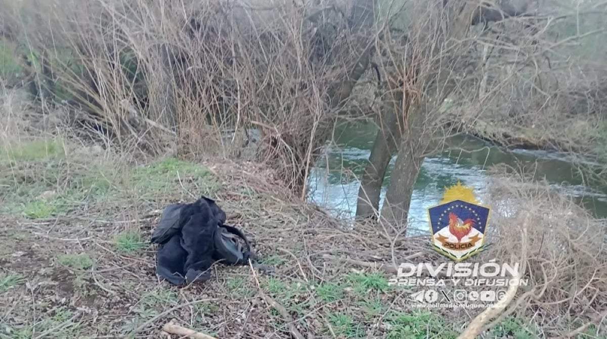 Mochila sustraída por el sujeto. Fuente: (Policía de Neuquén)