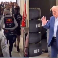 Se viraliza video de Checo Pérez donde ignora a Trump y burla su seguridad
