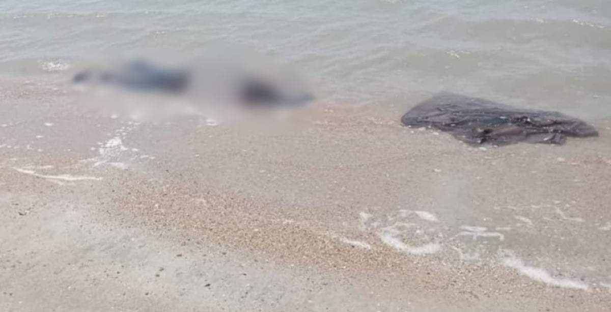 Playa Vicente donde encontraron uno de los cuerpos de los migrantes chinos