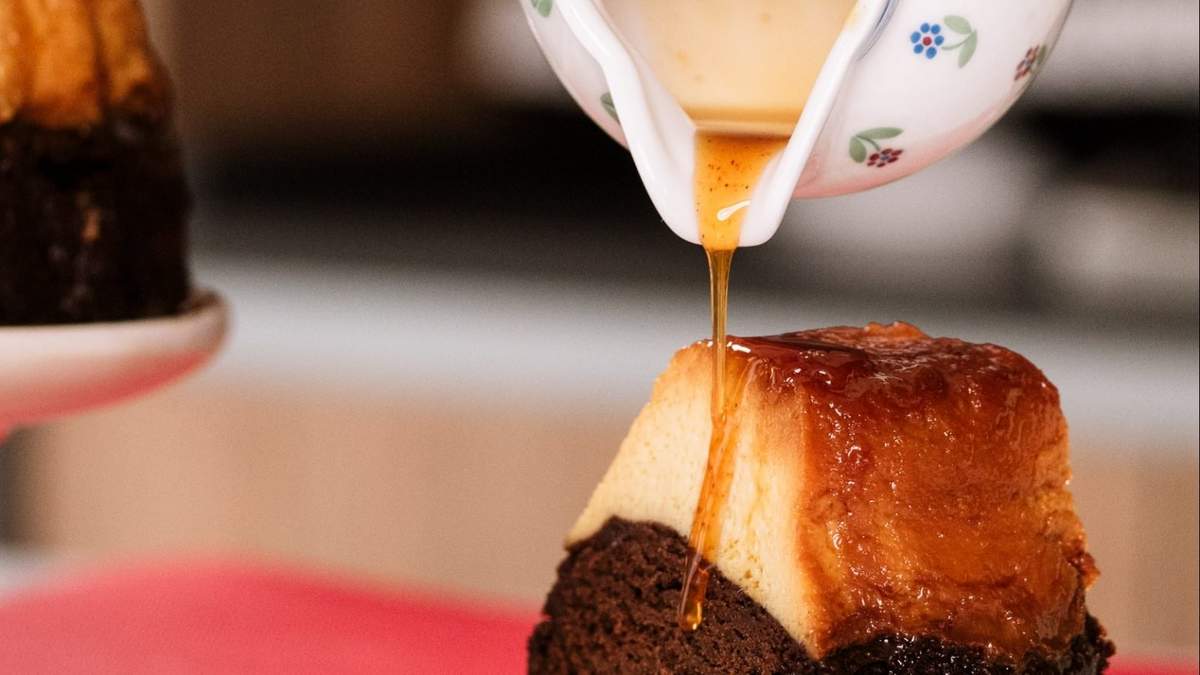 Chocoflan. Fuente: (Instagram)