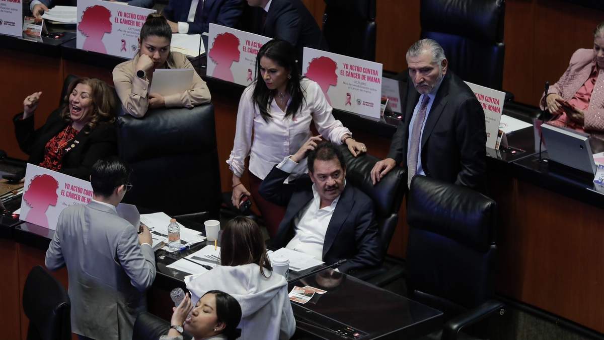 Ignacio Mier en la sesión del Senado del miércoles