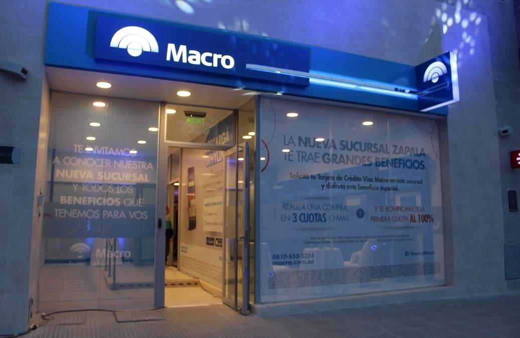 Sucursal Banco Macro, Zapala. Fuente: (Twitter)