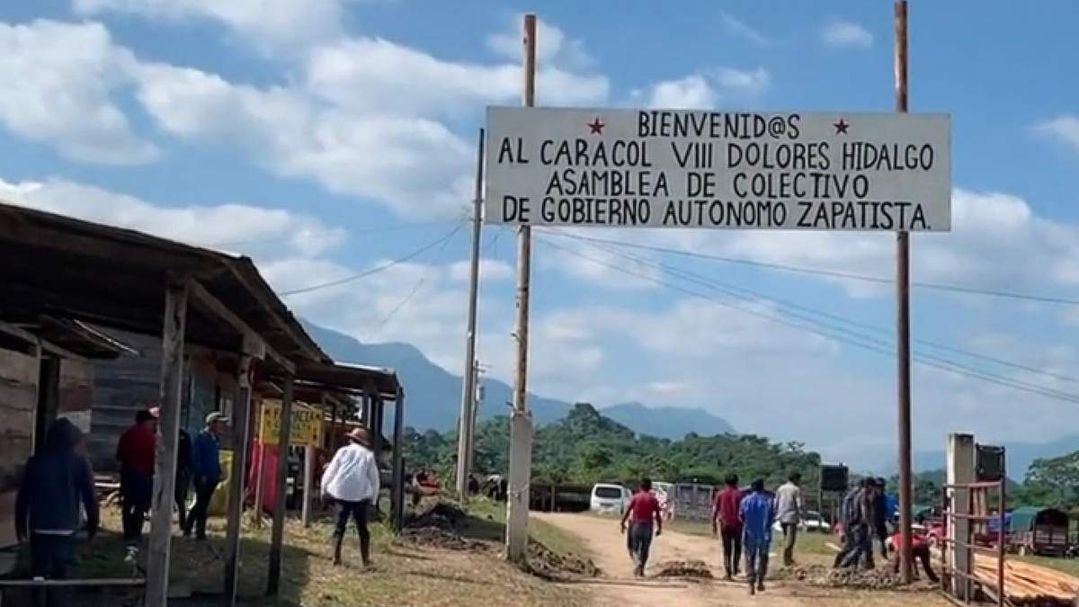 La sede de la conmemoración del levantamiento zapatista