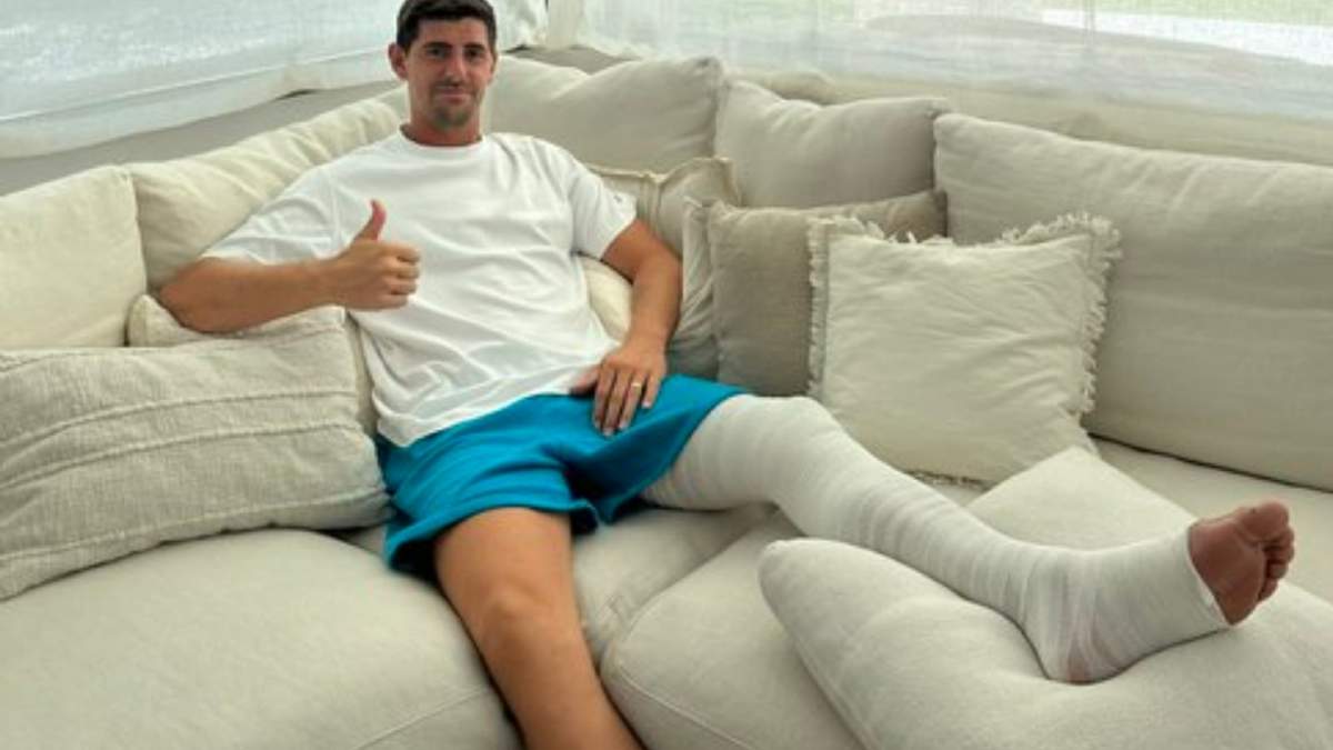 El portero belga del Real Madrid, Thibaut Courtois