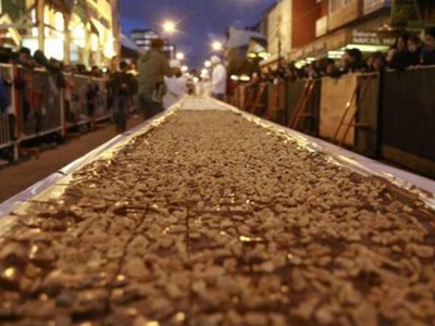 La barra de chocolate más larga del mundo está en Bariloche