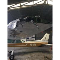 Helicóptero del gobierno de Guerrero colisiona con avioneta particular en aeropuerto de Toluca