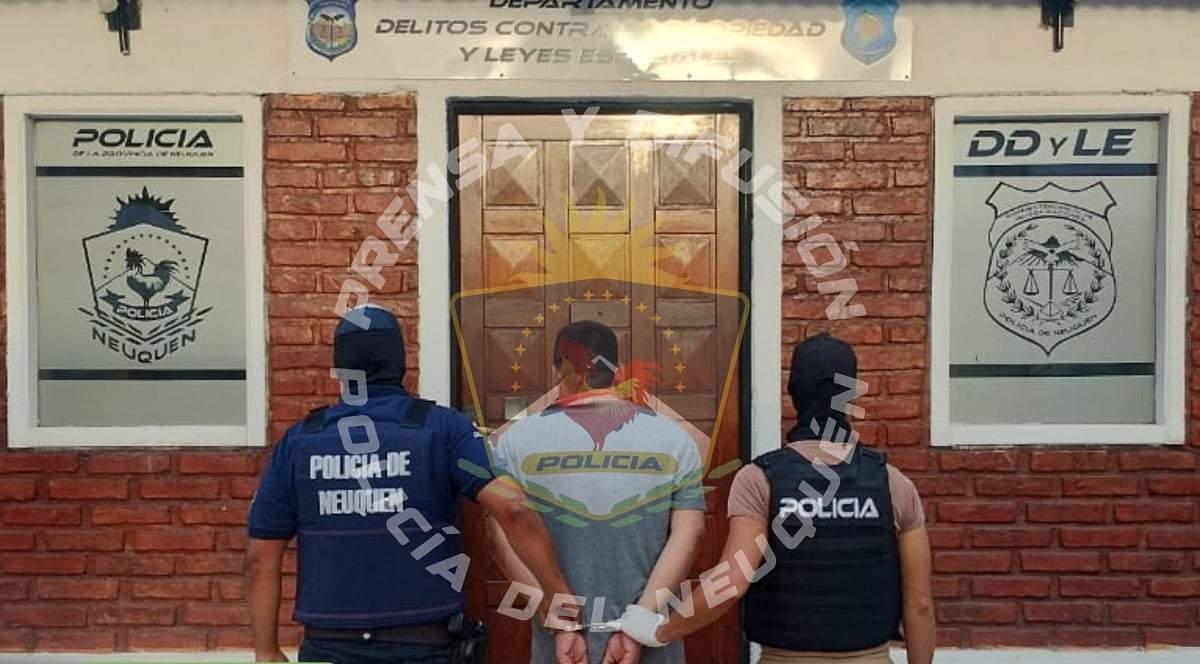 El imputado por dos robos violentos estuvo prófugo tres meses. Fuente (Policía de Neuquén)