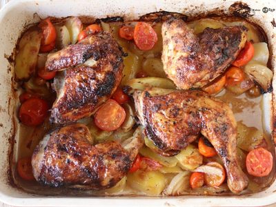 Pollo al horno al estilo turco: una mezcla de sabores que enamoran y el secreto para que salga perfecto