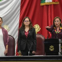 Rocío Nahle asumió como la primera gobernadora en la historia de Veracruz; asiste Sheinbaum