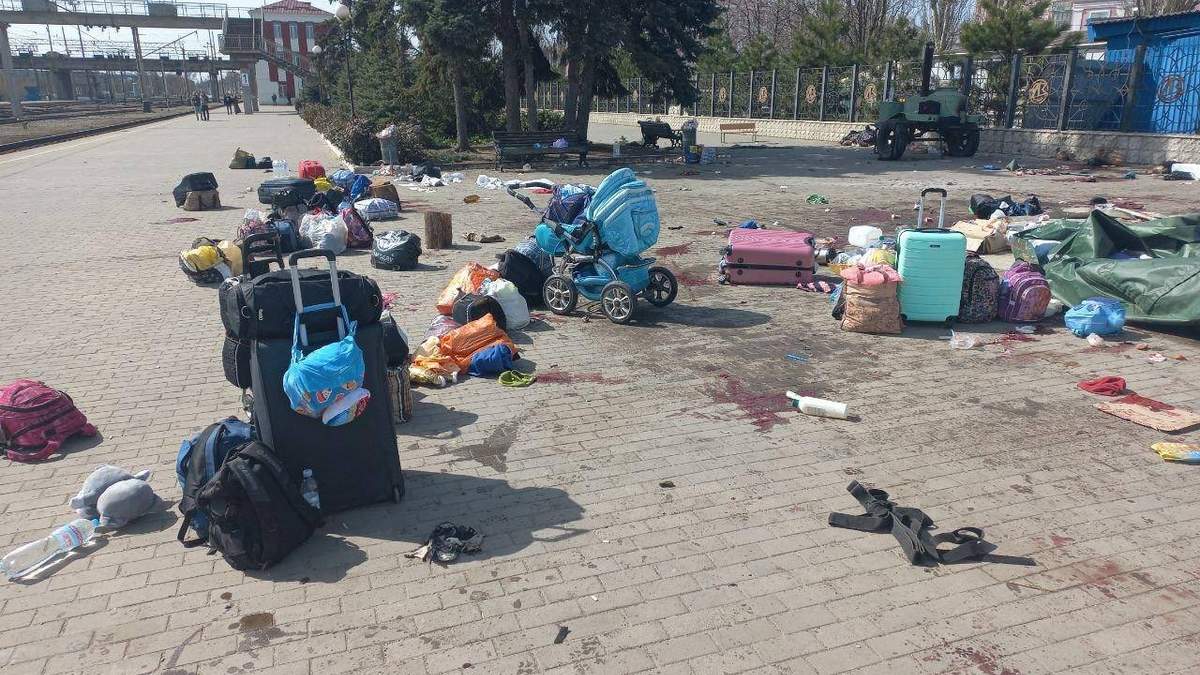 Ataque ruso a una estación de tren en la localidad de Kramatorsk