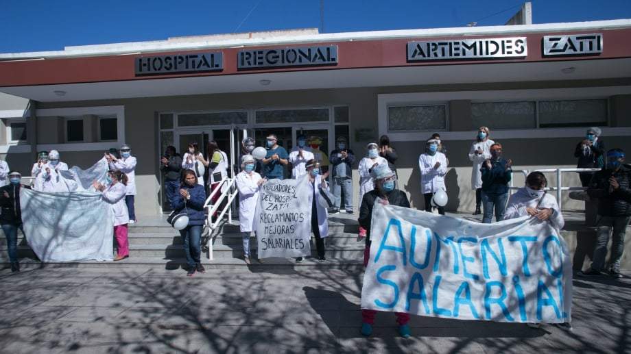 Protesta en Viedma