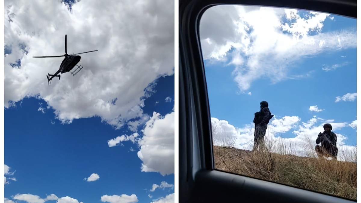 Imágenes transmitidas en vivo por reporteros