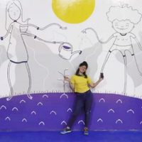 Alegría en Villa Pehuenia: el mural de Rocío Torrens se reproduce en toda la provincia