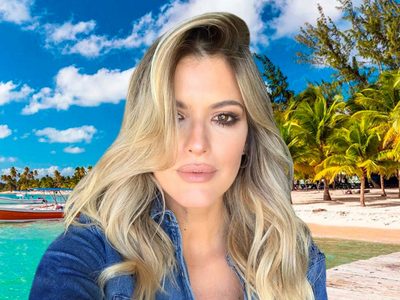Mery del Cerro descansó con su familia en un paradisíaco destino del Caribe