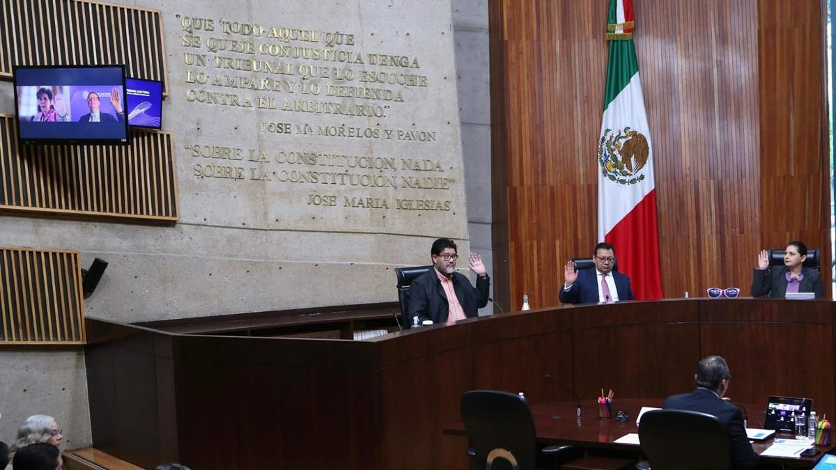 Sesión de este miércoles del Tribunal Electoral