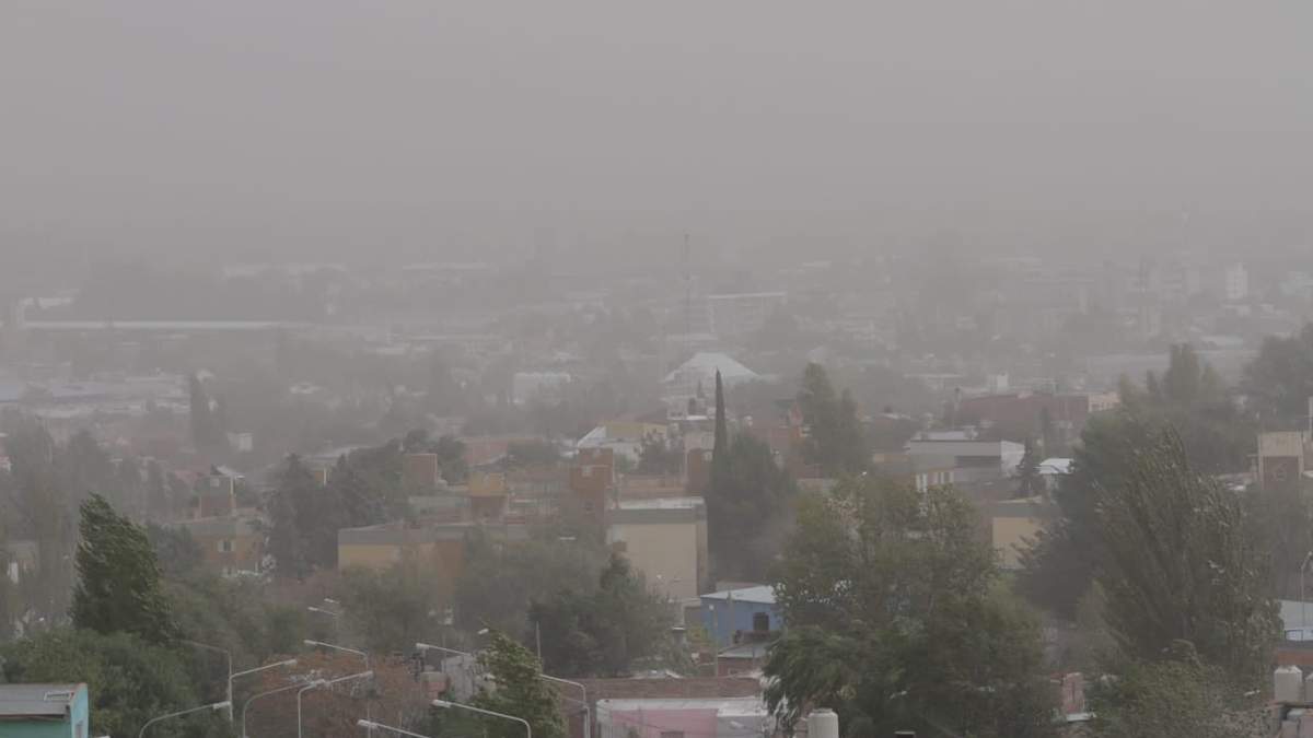 El clima anuncia viento en Neuquén. Fuente: (Facebook)