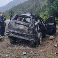 Una turista sufrió un fuerte vuelco sobre la ruta nacional 40 en Villa la Angostura