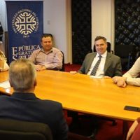 Gentile recibió a autoridades del Tribunal Superior de Justicia