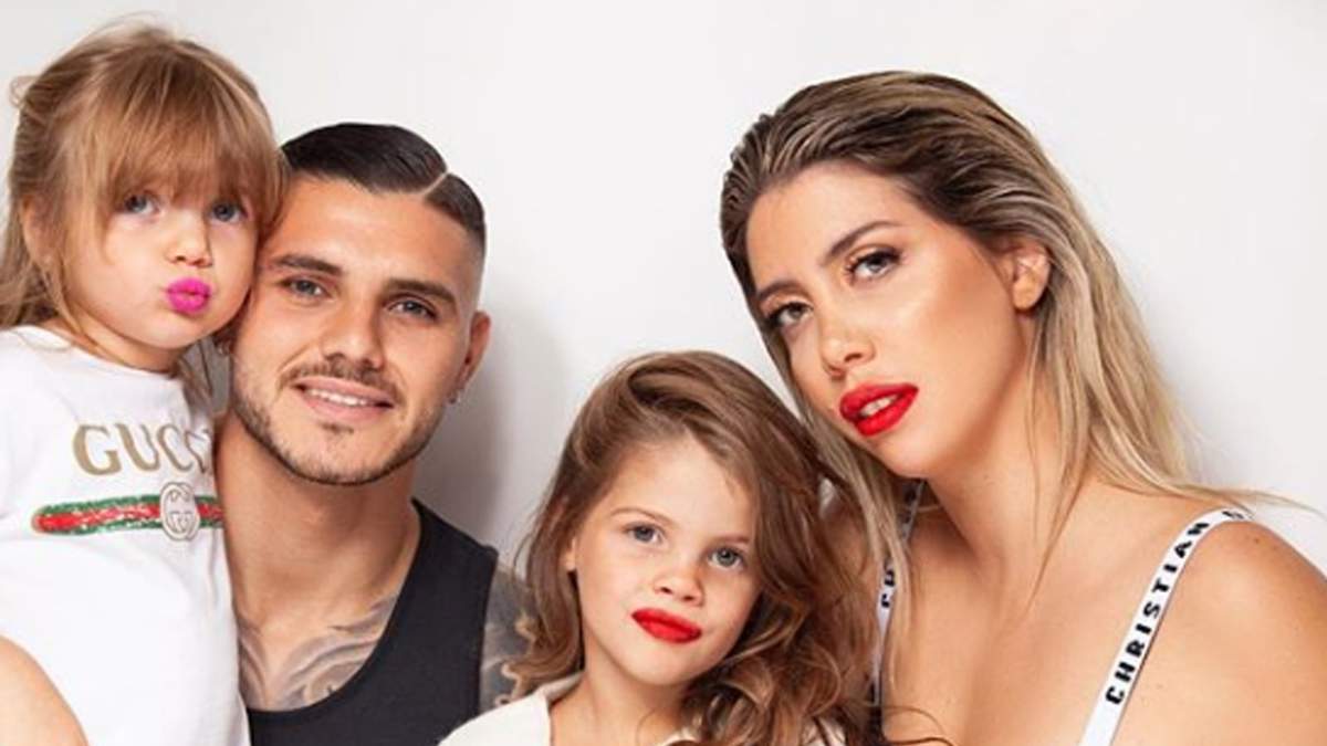 Wanda Nara, Mauro, Isabella y Francesca Icardi. Fuente: (Instagram)