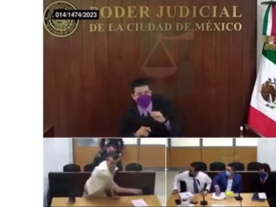 En plena audiencia, sujeto amenaza y agrede a un juez del Tribunal Superior de Justicia (Video)