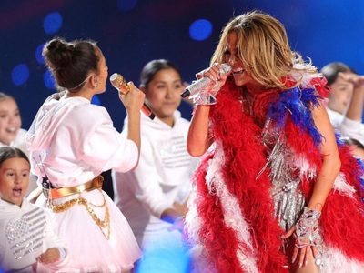 ¡Revelación del Súper Bowl! Emme, la hija de JLo y Marc Anthony alucinó a todos con su voz